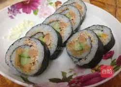 Illustration of how to make tuna sushi 7