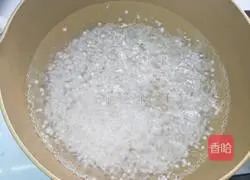 Q-bouncy and translucent mango Illustration of how to make sago 2