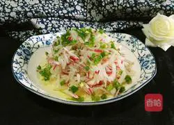 Illustration of how to make shredded radish with scallion oil 19