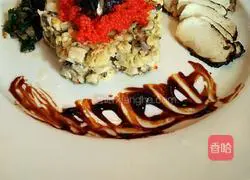 Illustration of how to make matsutake caviar dinner 4