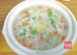 Illustration of how to make beef porridge 12