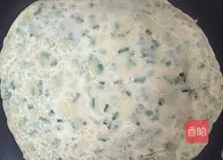 Illustration of how to make chive pancakes 6