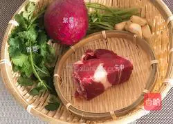 Illustration of steamed beef with rice flour 1