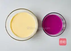 Illustration of how to make purple sweet potato yogurt pseudo cheesecake without whipping and 0 failures 3