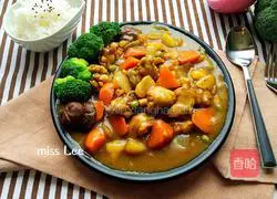 Illustration of how to make curry chicken 10