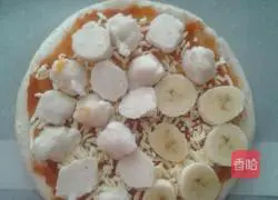 Fish balls~Illustration of how to make banana double flavor pizza 3