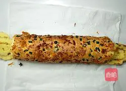 Sea Salt Chives and Meat Floss Cake Roll Recipe Illustration 17