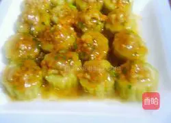 Illustration of how to make bitter melon stuffed with meat 20