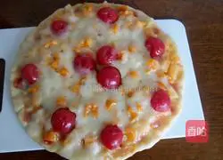 Illustration of how to make cherry tomato fruit pizza 13