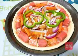 Sausage and Shrimp Pizza Recipe Illustration 14