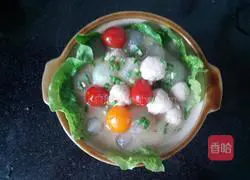 Illustration of how to make fish balls and winter melon balls 12