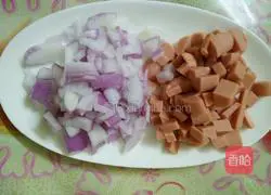 Illustration of how to make square bun pizza 3