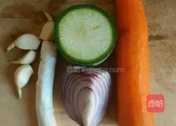 Illustration of how to make fancy braised pork rice 1