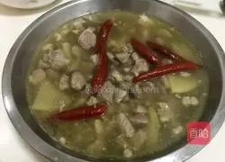 Illustration of how to make mutton powder soup 11