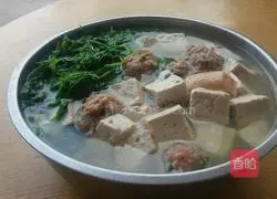 Illustration of making tofu dumpling soup 7