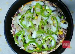 Illustration of how to make pastoral style pizza 11