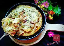 Illustration of grilled pizza 15