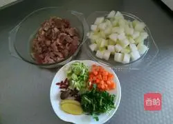 Winter melon and mutton Illustration of how to do it 1
