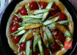 Illustration of how to make cherry tomato and beef pizza 10