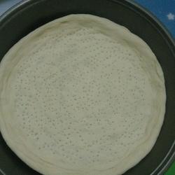 Homemade pizza crust
