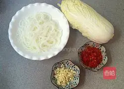 Illustration of how to make garlic vermicelli and baby cabbage 3