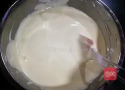 Illustration of how to make ancient cake (water bath method) 5