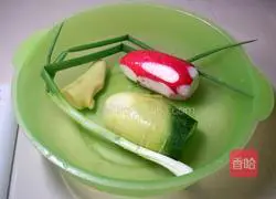 Illustration of how to make arbitrary radish balls 1