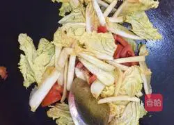 Illustration of how to make tomato, cabbage and tofu 7