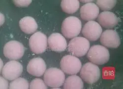 Illustration of how to make fermented purple sweet potato pearl dumplings 7