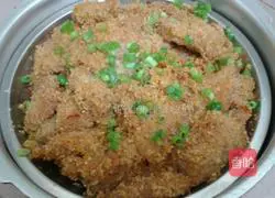 Home version of pressure cooker steamed pork recipe illustration 15