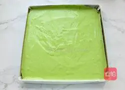 Illustration of how to make matcha cream cake roll 12