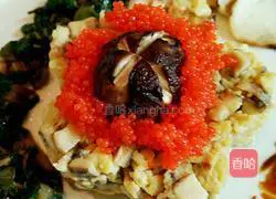 Illustration of how to make matsutake caviar dinner 6