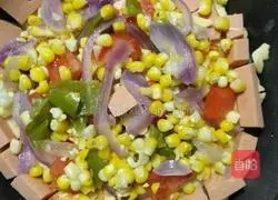 Illustration of how to make ham pizza 8