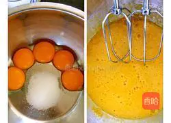 Illustration of how to make banana cake roll 3