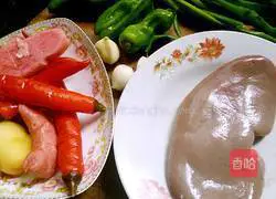 Illustration of how to make fried kidney with kimchi 1