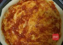 Illustration of how to make bacon pizza 4