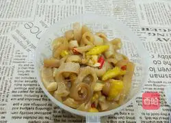 Illustration of how to make pickled pepper pig skin 9