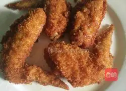Illustration of how to make breaded fried chicken wings 8