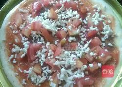 Illustration of how to make shrimp pizza 10