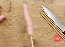 Illustration of how to make barbecue sausage 3