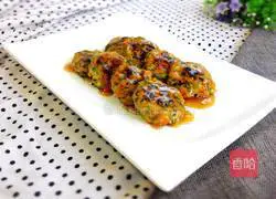 Illustration of how to make pan-fried chicken cake 22