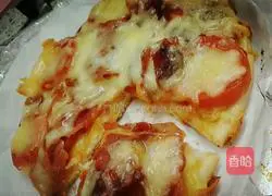 Illustration of how to make bacon pizza 6