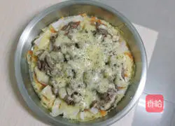 Illustration of how to make rice pizza 6