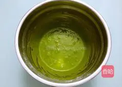 Spinach Chiffon Cake Illustration of how to do it 6