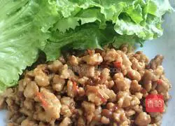 Lettuce-wrapped meat Practice illustration 5