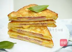 Illustration of how to make fried toast (Western toast) 13