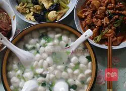 Illustration of how to make jade pearl meatballs 5