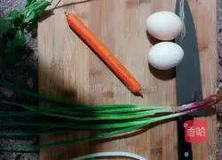 Illustration of how to make cheese and egg fried rice with bread 1