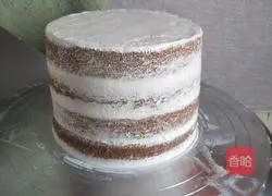 Fluff Caramel Cream Naked Cake Recipe Illustration 20