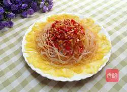 Illustration of how to make garlic vermicelli and baby cabbage 13